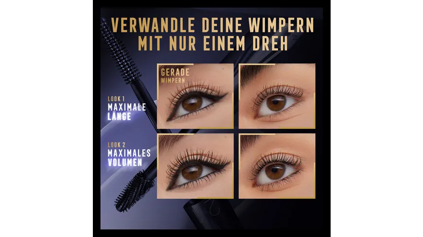 MAX FACTOR Masterpiece 2in1 Lash Wow Mascara 7 ml 03 - Midnight Black