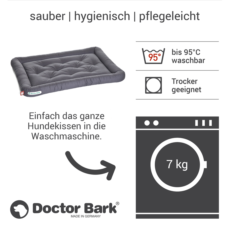 Doctor Bark Hundekissen Doctor Bark Liegekissen grau L