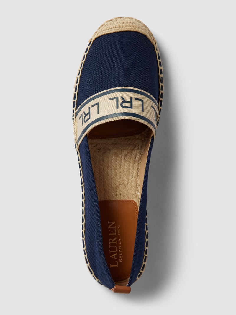 Espadrilles mit Label-Details Modell 'CAYLEE' in dunkelblau