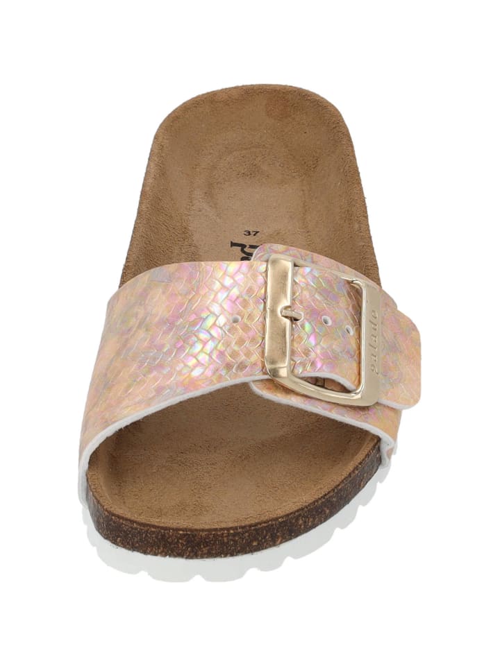 palado Pantoletten in beige struktur günstig kaufen