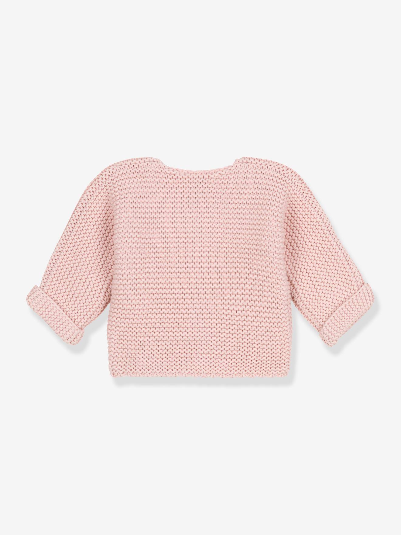 Petit Bateau Baby Strickjacke PETIT BATEAU, Bio-Baumwolle - rosa