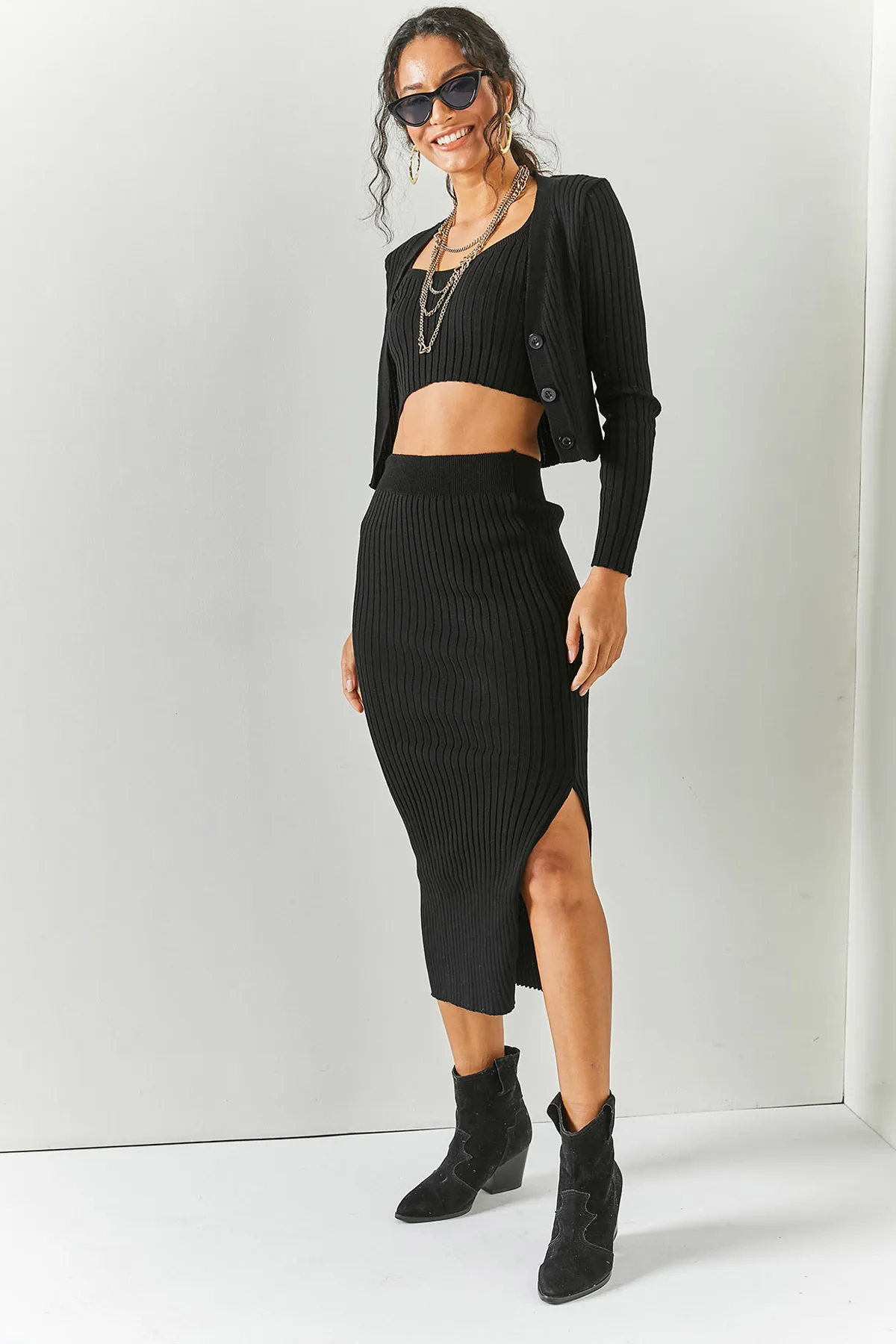 Olalook  Zweiteiler - Schwarz - Regular Fit