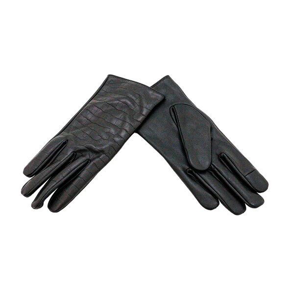Lederhandschuhe, mit Ziernähten, 9,5