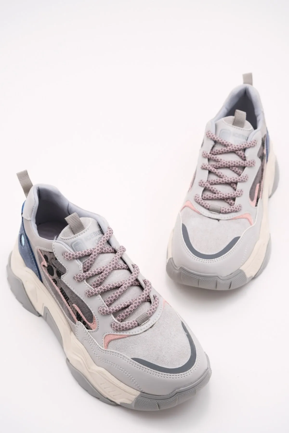 LuviShoes  65100 Eisgraue Damen-Sportschuhe