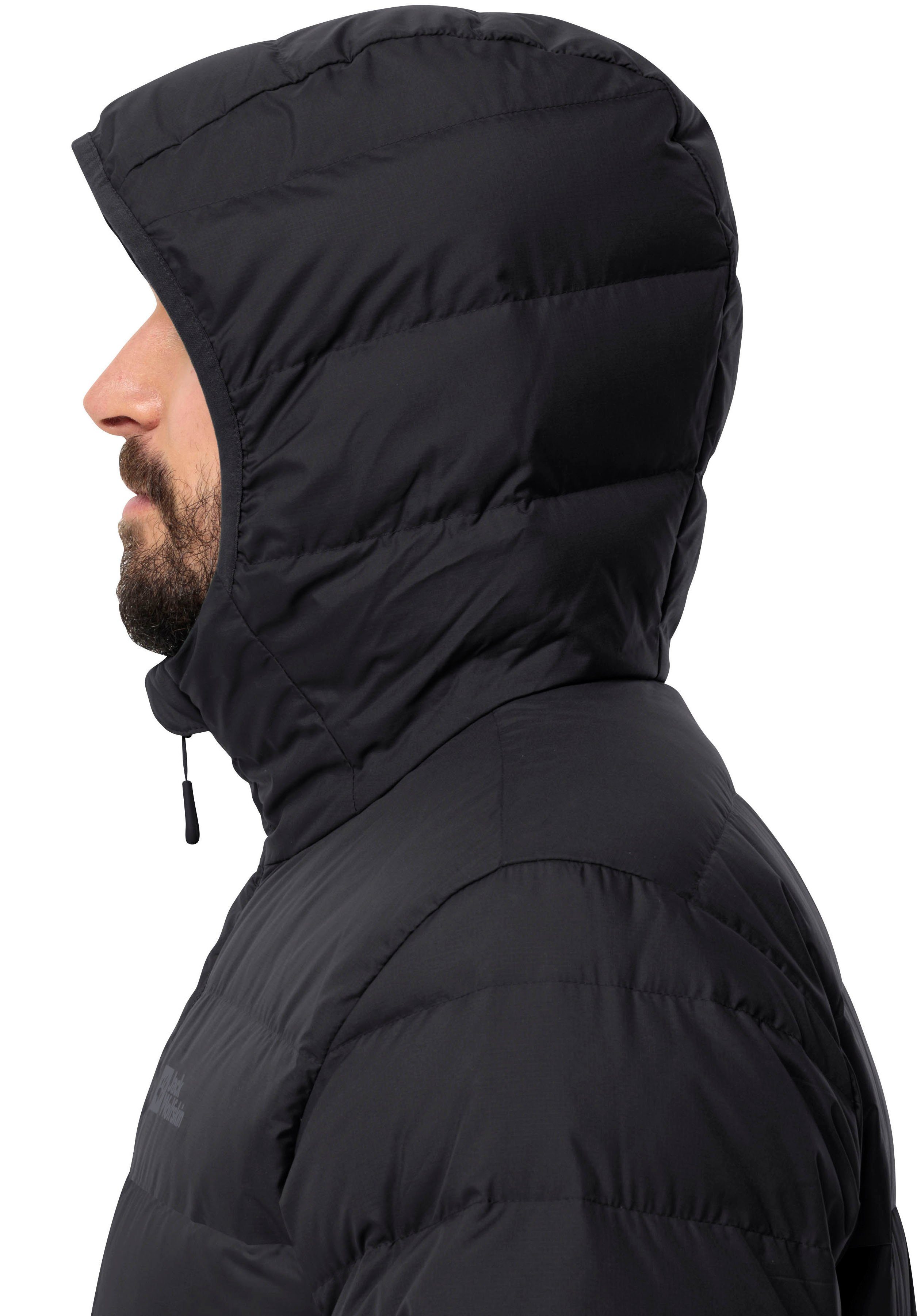 Jack Wolfskin Funktionsjacke ATHER DOWN HOODY M mit 700er-Daunenfüllung für Alltagsabenteuer in kalten Gefilden