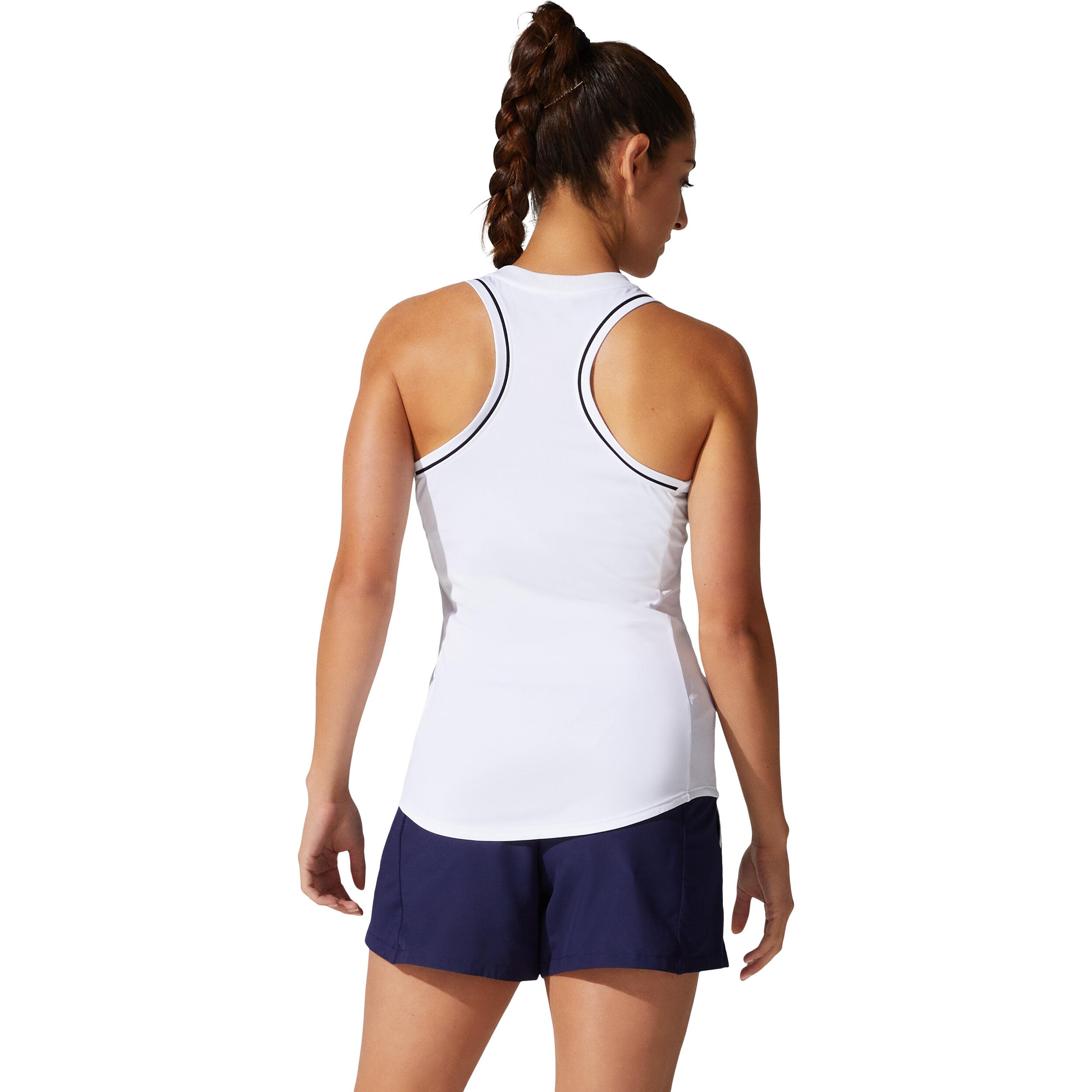 Piping Tank-Top Damen - Weiß, Schwarz