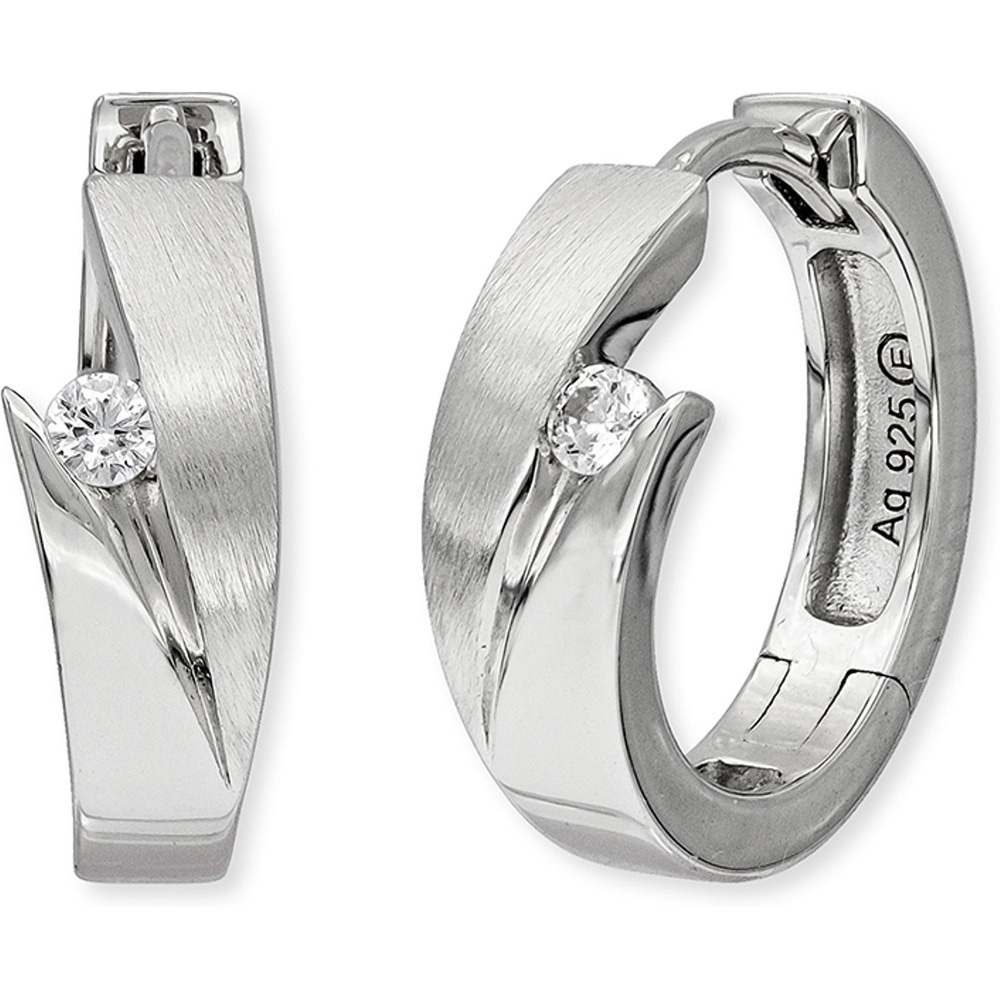 Engelsrufer Créoles 925 Argent, Gemme Boucles d'oreilles