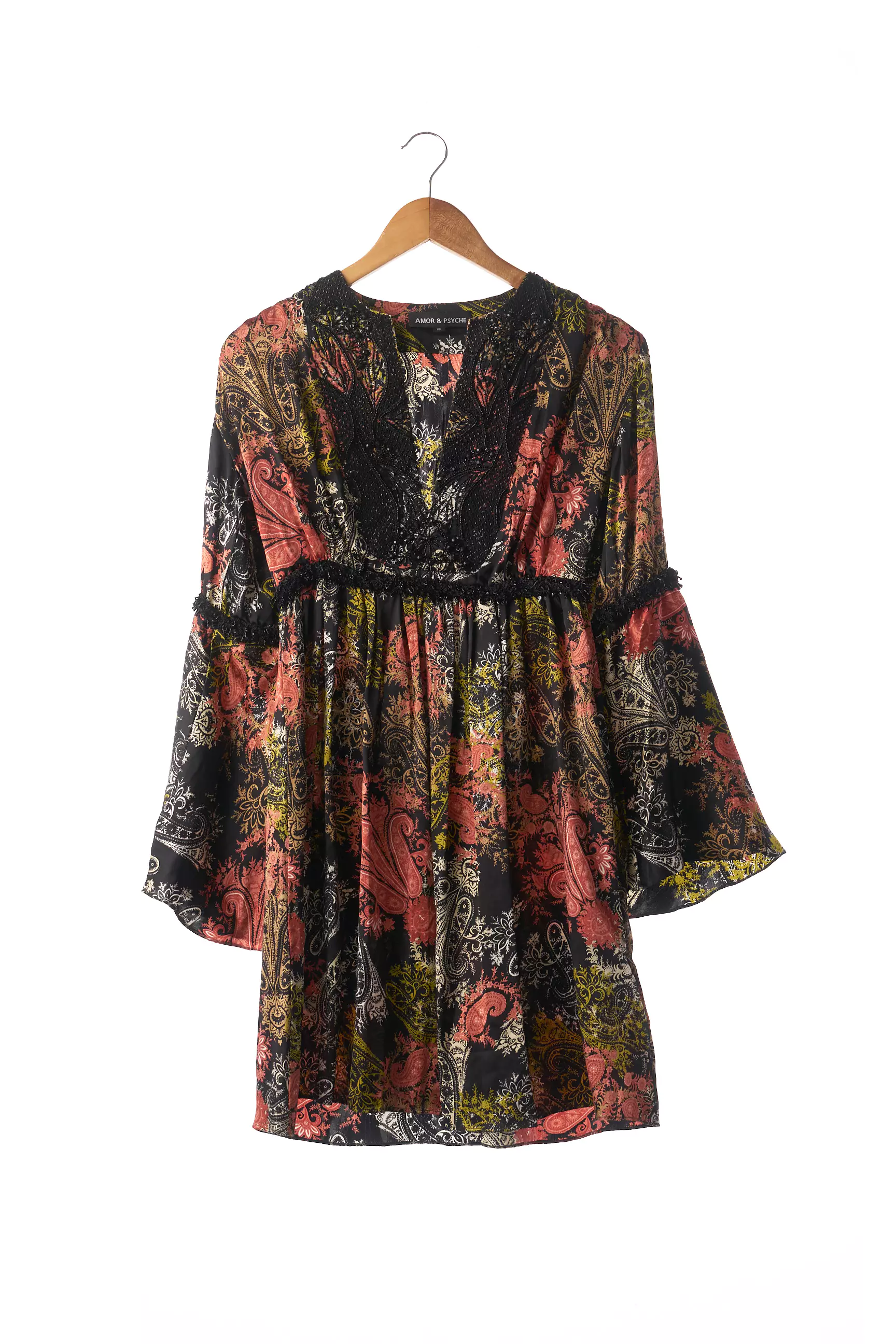 Amor Psyche Robes Mi Longues Femme couleur noir