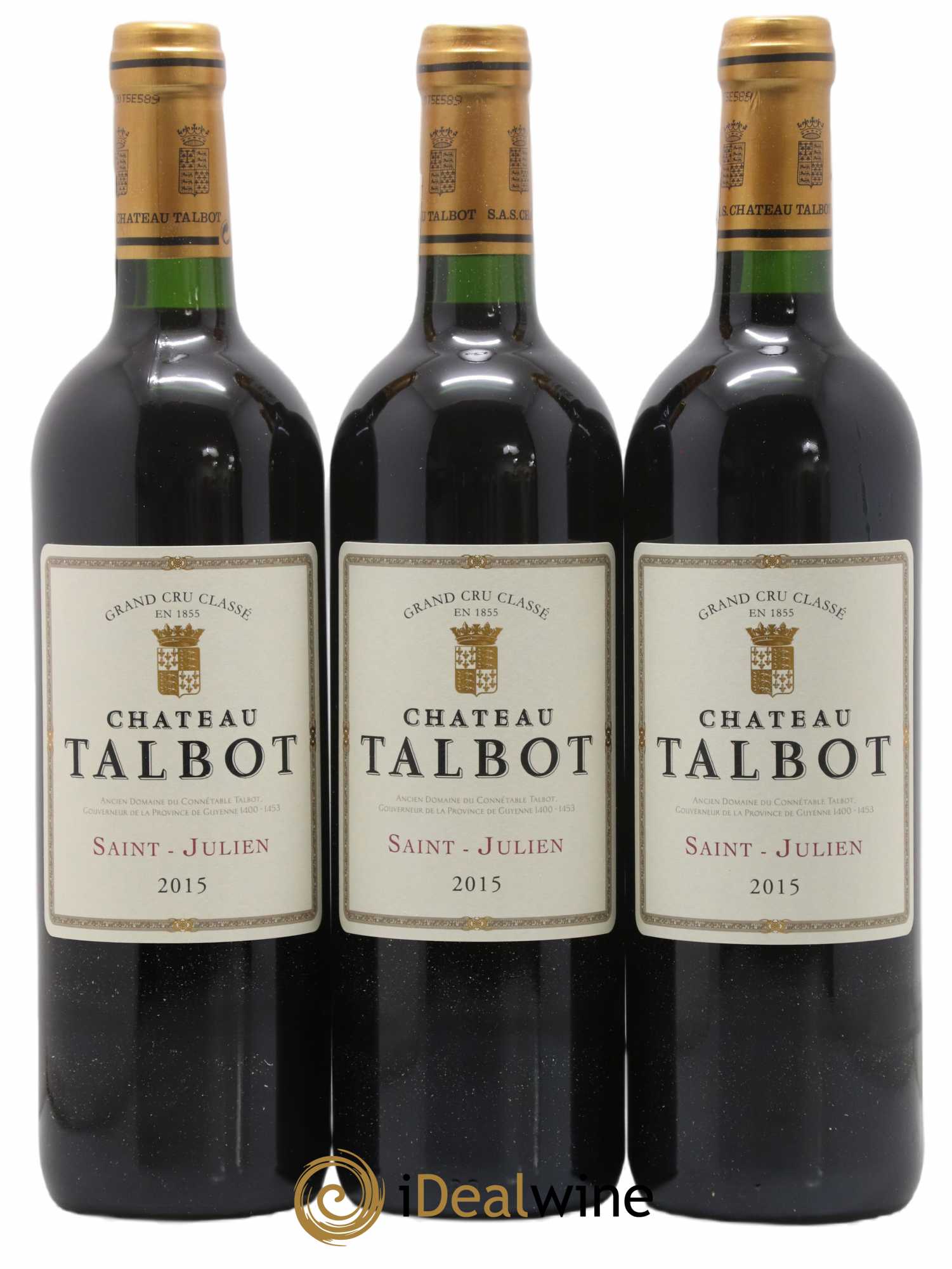 Château Talbot 4ème Grand Cru Classé  2015 - Lot de 12 Bouteilles