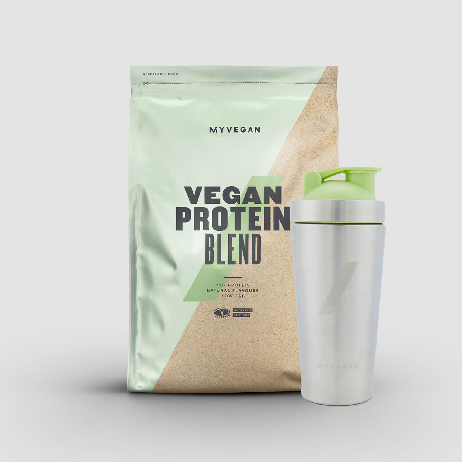 Vegan Essentials Bundle - 500g Tumeric Latte - Shaker