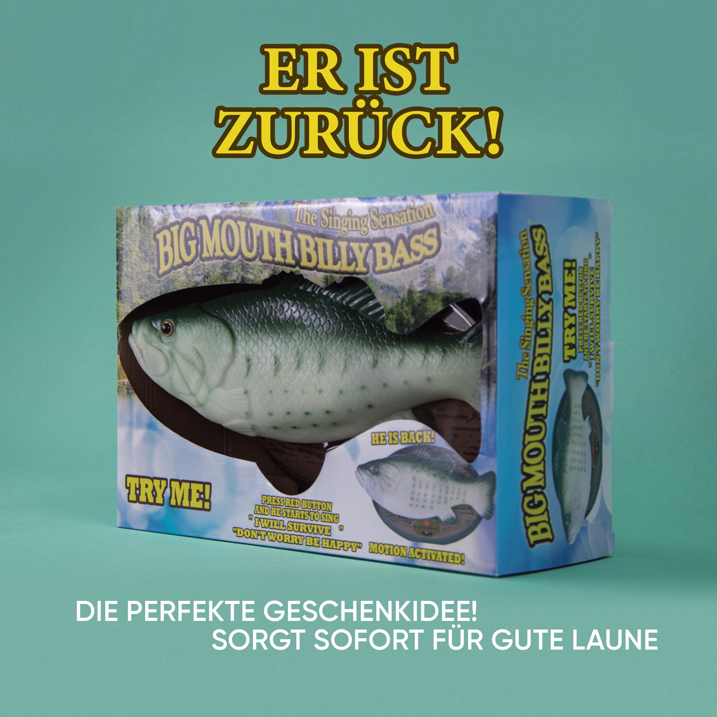 vevendo Dekofigur Big Mouth Billy Bass - Der singende & tanzende Fisch, kultig und originell