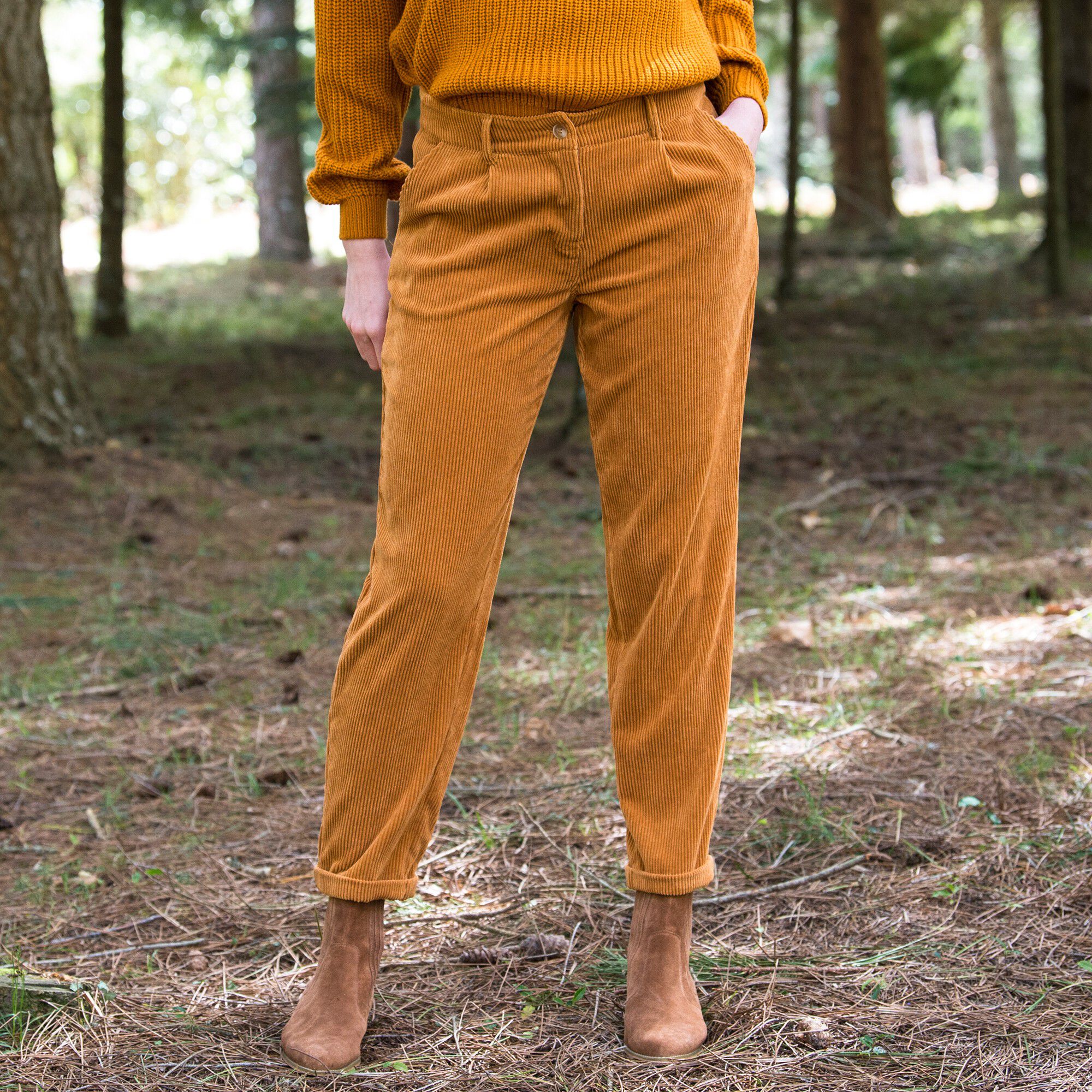 Pantalon 7/8ème, velours