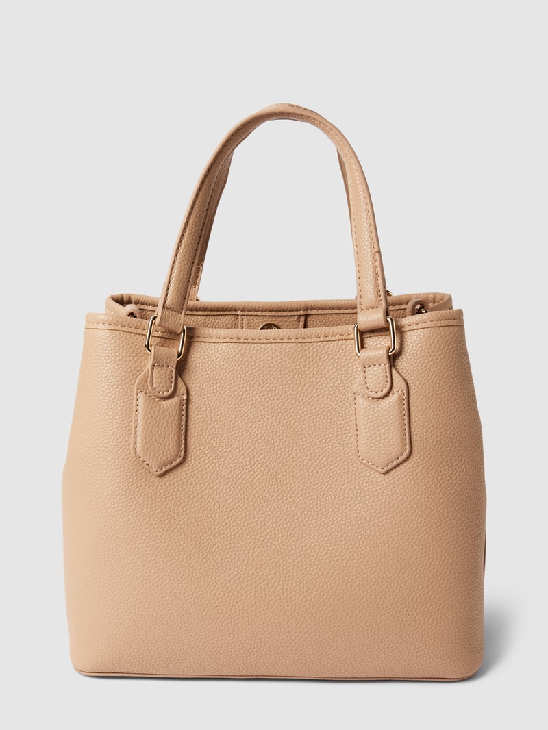 Shopper mit Label-Detail Modell 'BRIXTON' in beige
