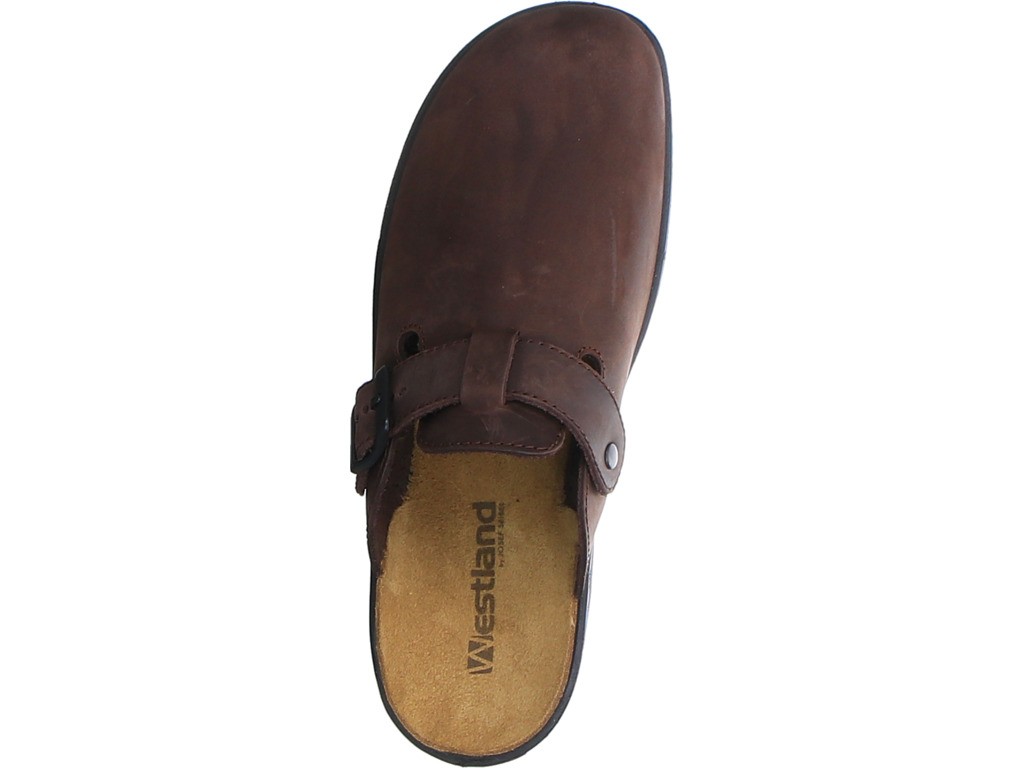 WESTLAND Sportliche Sandalen braun Große Clogs & Hausschuhe für Herren. Ent