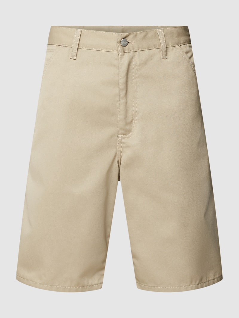 Bermudas mit französischen Eingrifftaschen in beige
