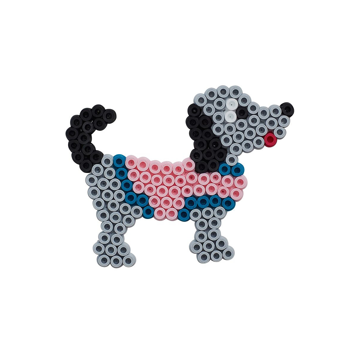 HAMA 4214 Blister Puppe & Hund, 1.100 midi-Perlen & Zubehör