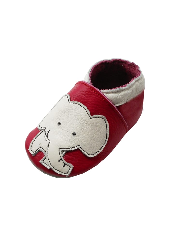 Yalion Leder-Krabbelschuhe 
