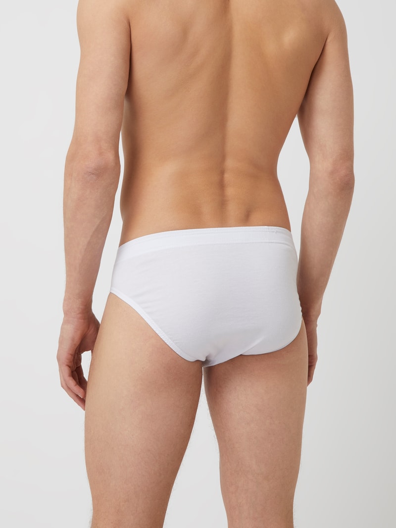 Slip aus Baumwolle im 7er-Pack in weiß