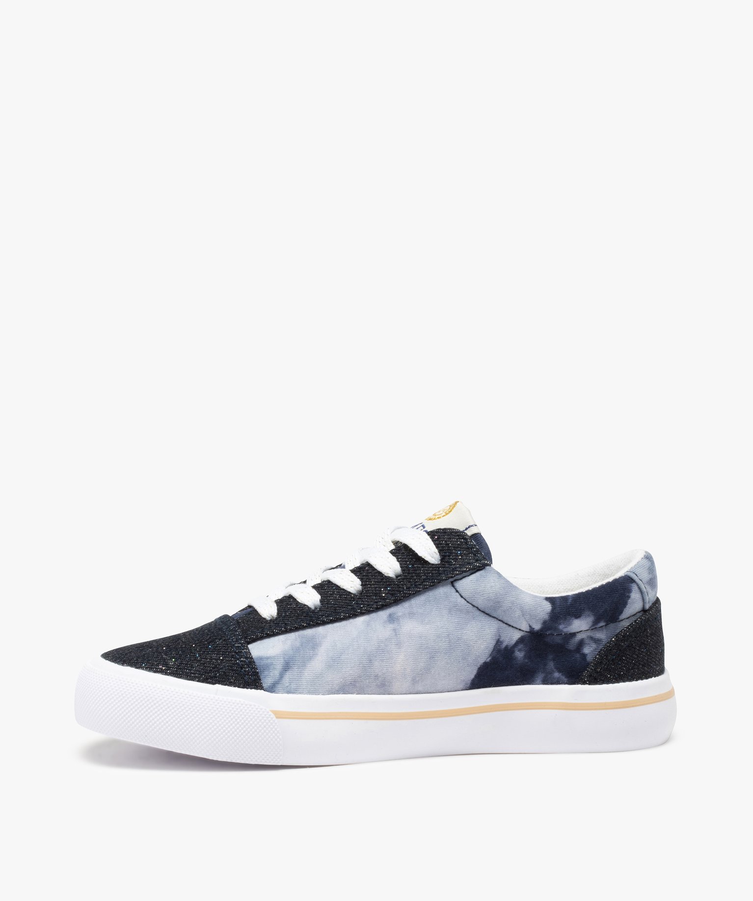 Baskets fille en toile denim et "tie and dye" – Camps United multicolore | GEMO