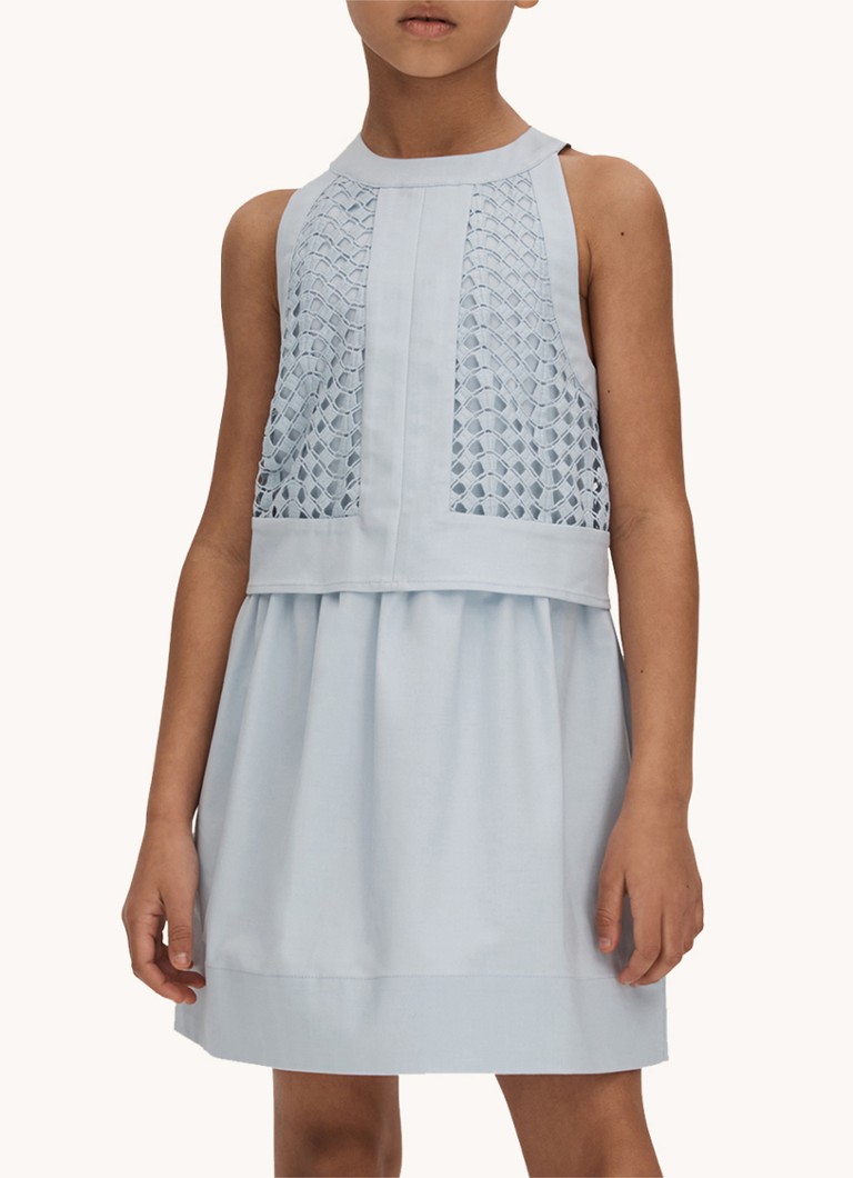 Reiss Eden dress with openwork design