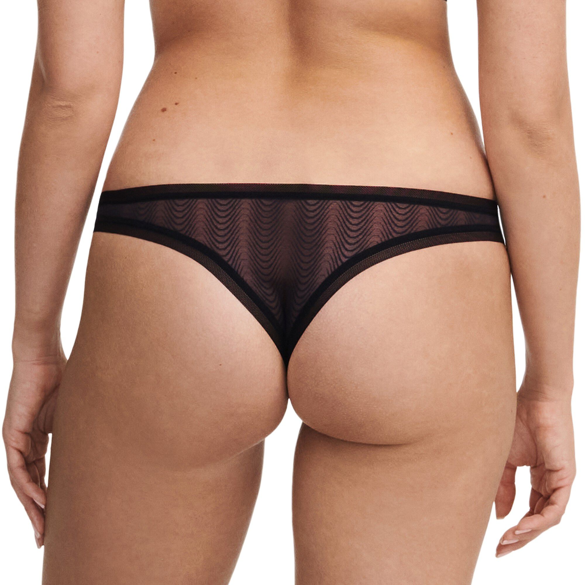 Culotte forme tanga dentelle et tulle Romane