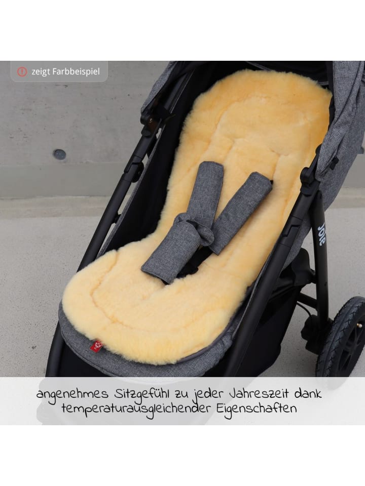 Kaiser Thermo-Fleece Fußsack mit Lammfelleinlage Lukky Look in grau günstig kaufen onesize