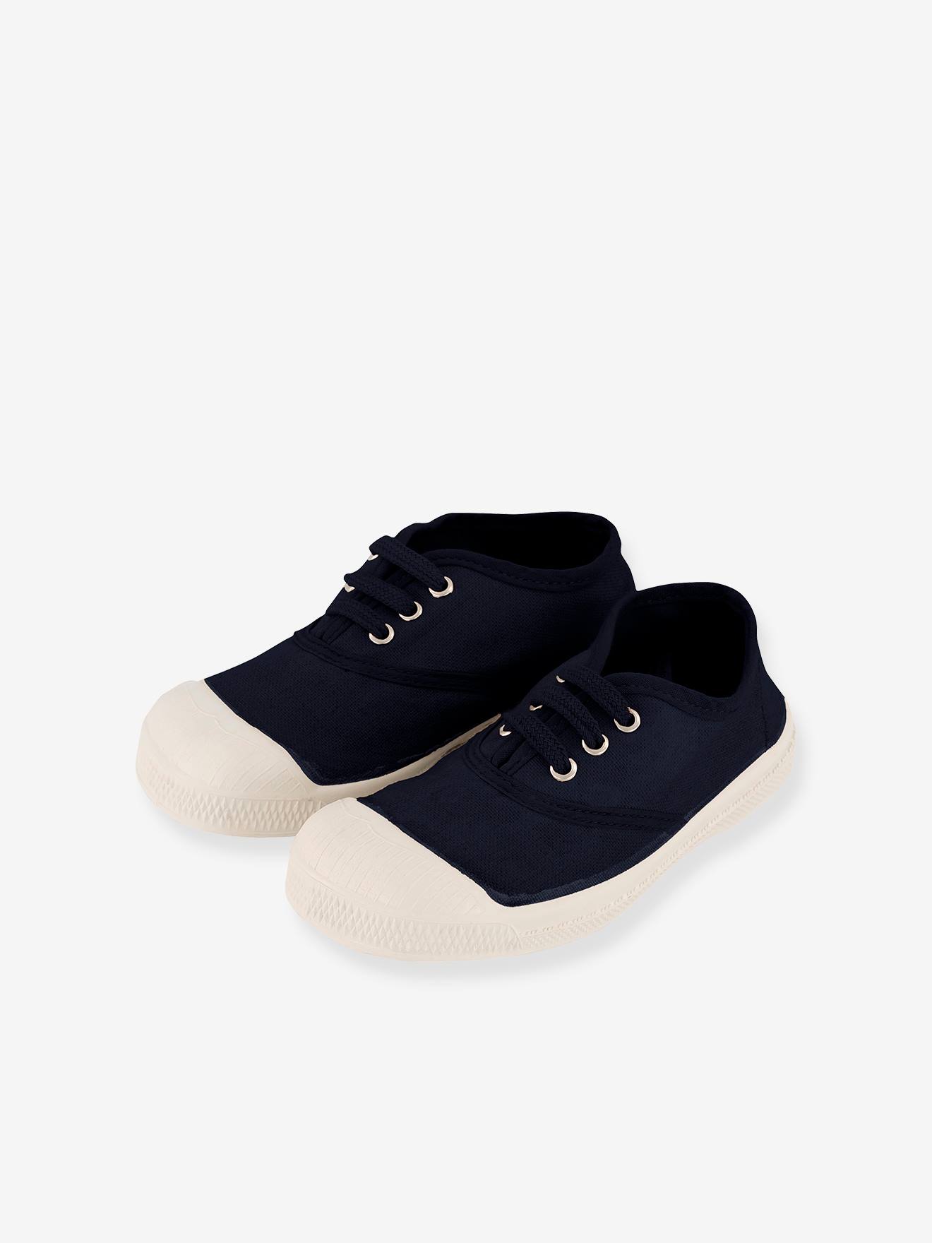 Tennis à lacets coton enfant BENSIMON® marine