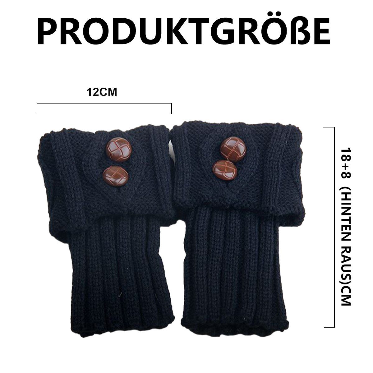 Jormftte Beinstulpen Damen Winter Stricken Stulpen Socken,Strickstiefel Beinstulpen
