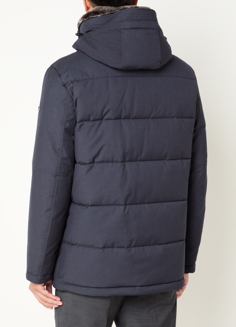 Strellson Plaza 3.0 puffer jacket with detachable hood and side pockets