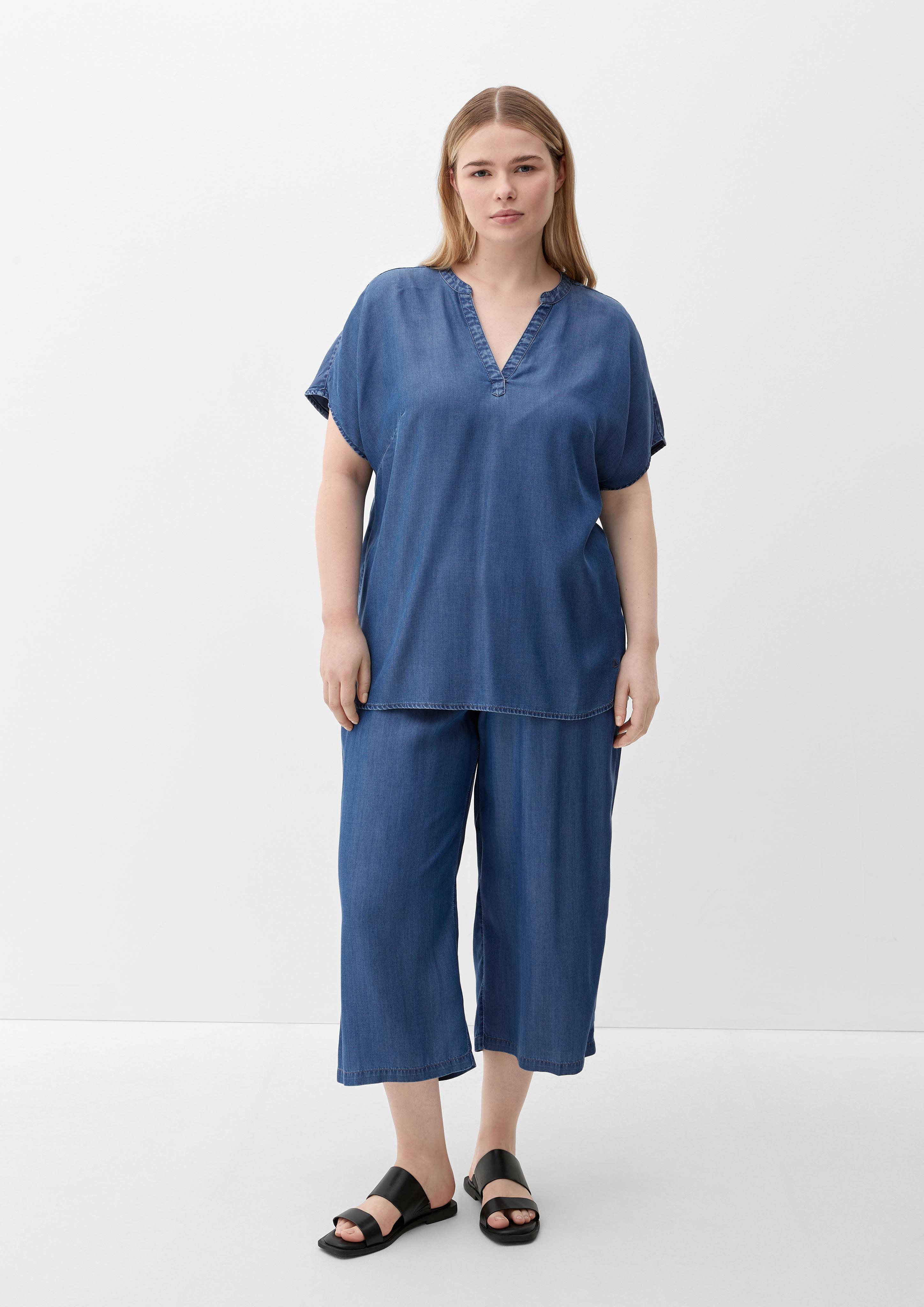 Denim Bluse mit Rücken-Detail  2128820-57L1