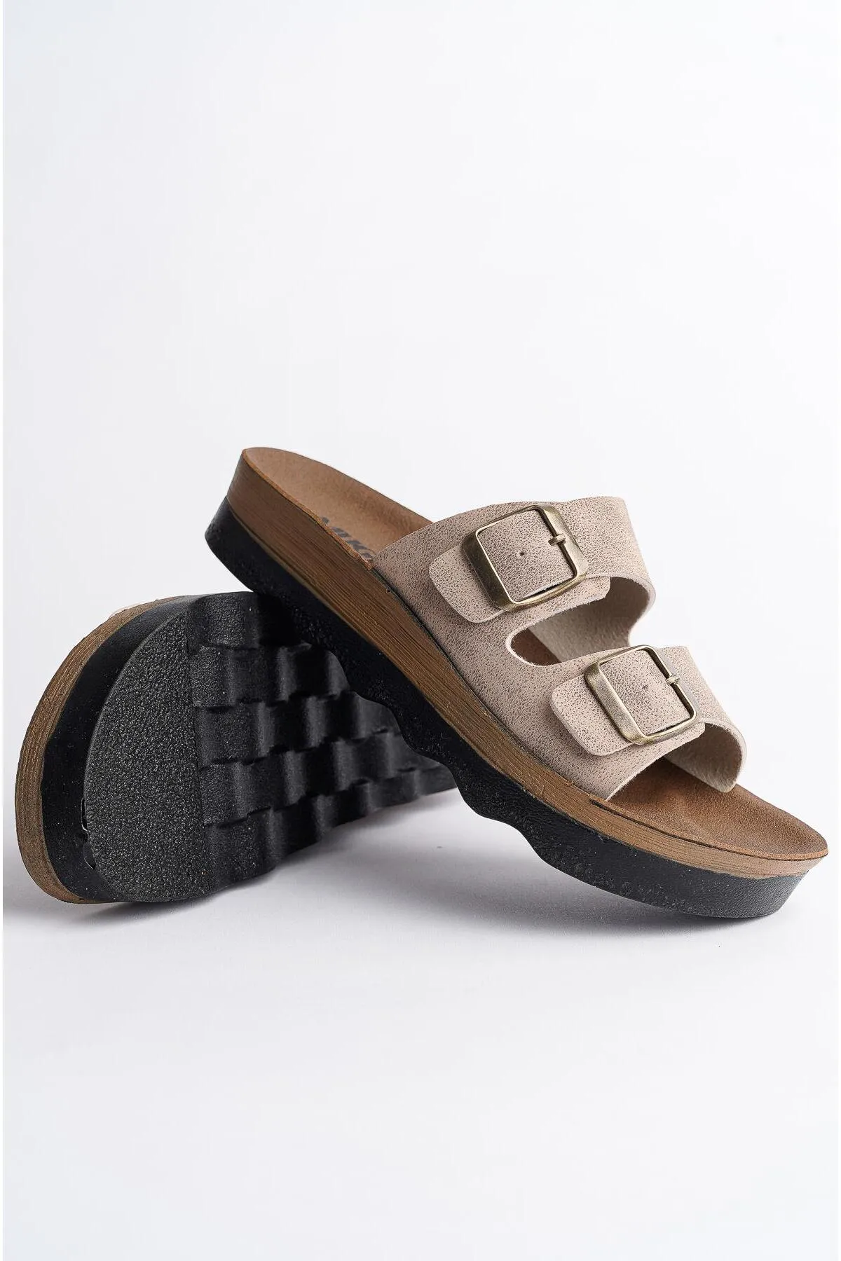 MUGGO  Rehda garantiert zwei Schnallen, bequeme Sohle, verstellbare Unisex-Hausschuhe