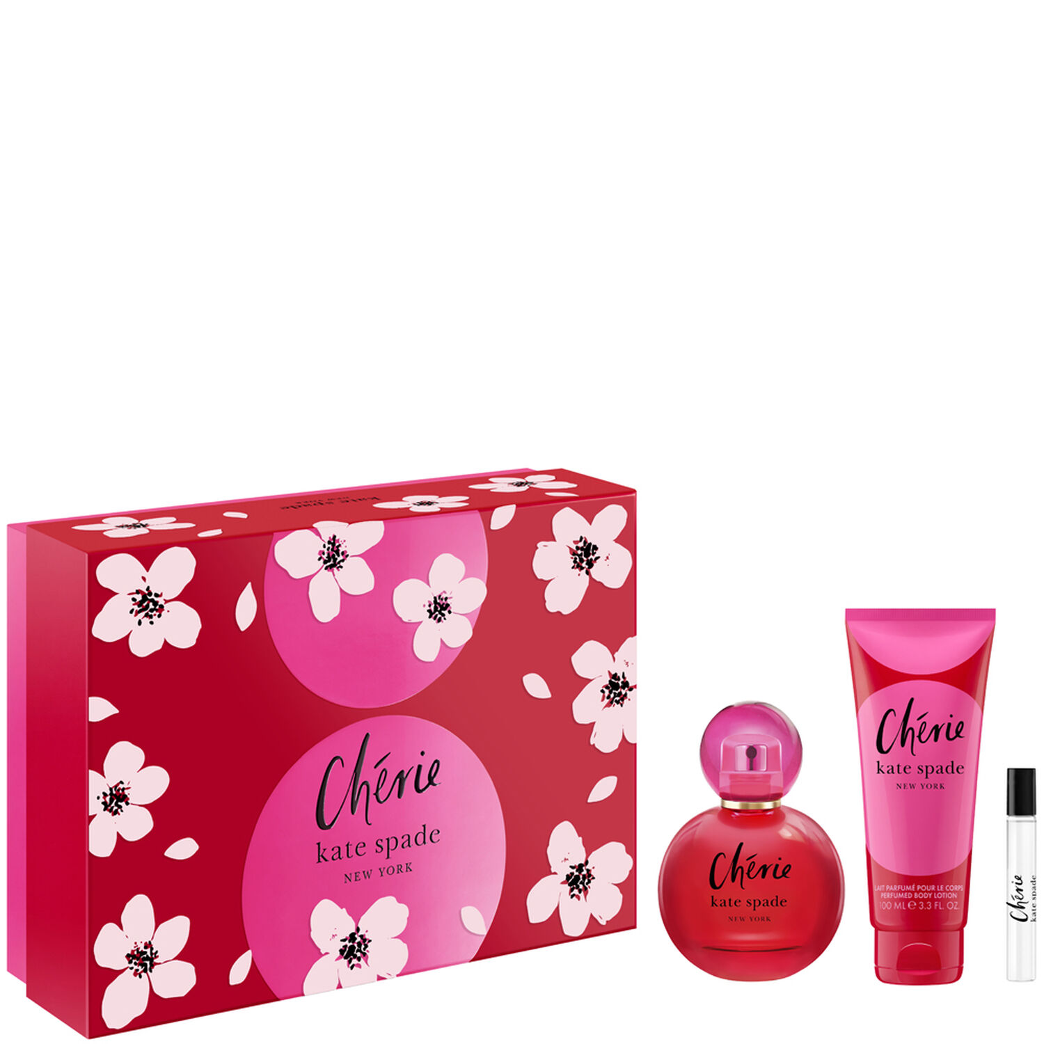 Kate Spade Kate Spade Chérie Coffret Eau de Parfum 60 ml + 7,5 ml + Lait Corps 100 ml