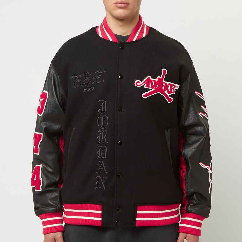JORDAN x Awake NY Varsity Jacket Black