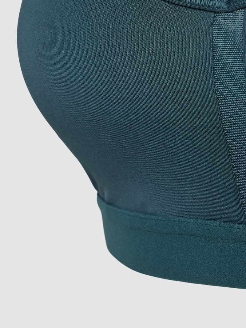 Bustier mit Label-Print in dunkelgrün