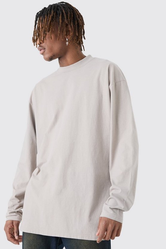 Tall langärmliges Oversize T-Shirt