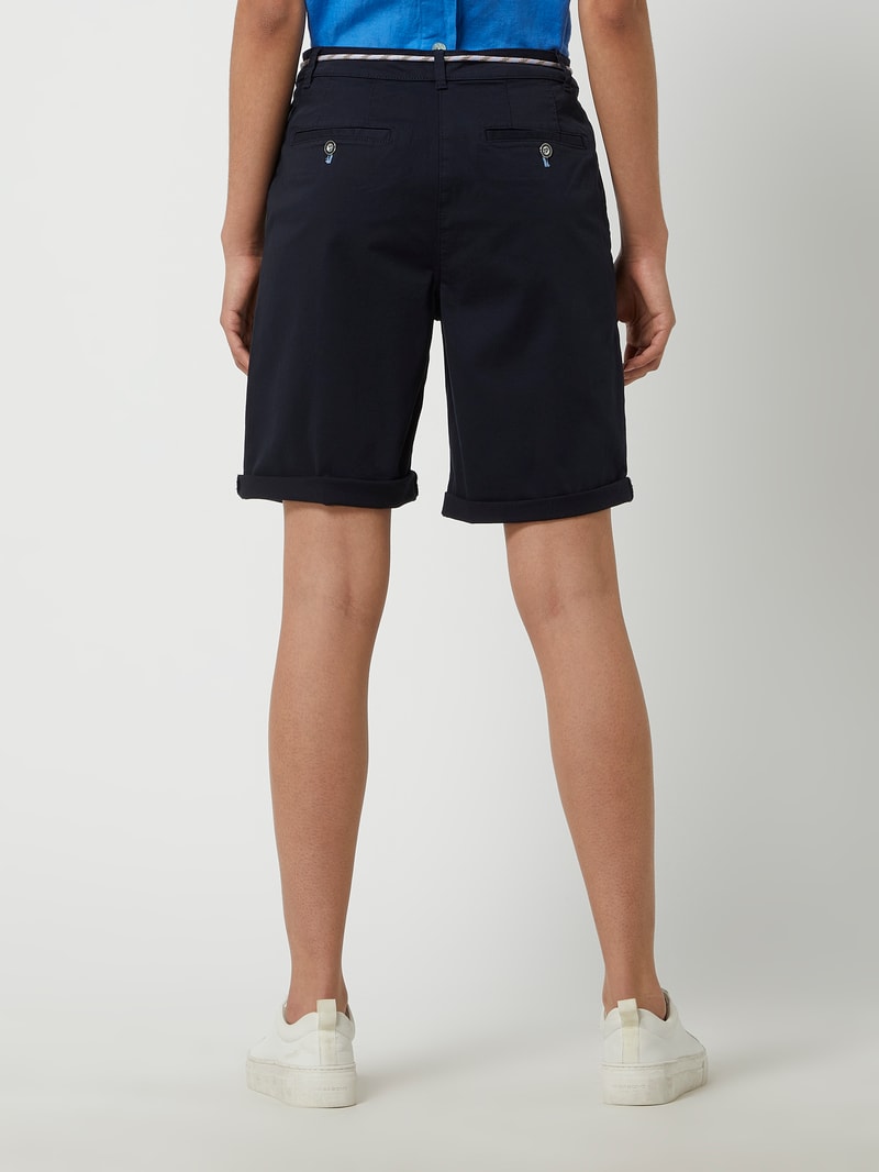 Bermudas mit Gürtel in dunkelblau