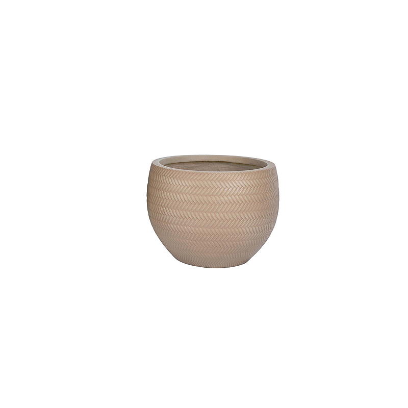 Home Potte ø 29 cm, brun, Herringbone