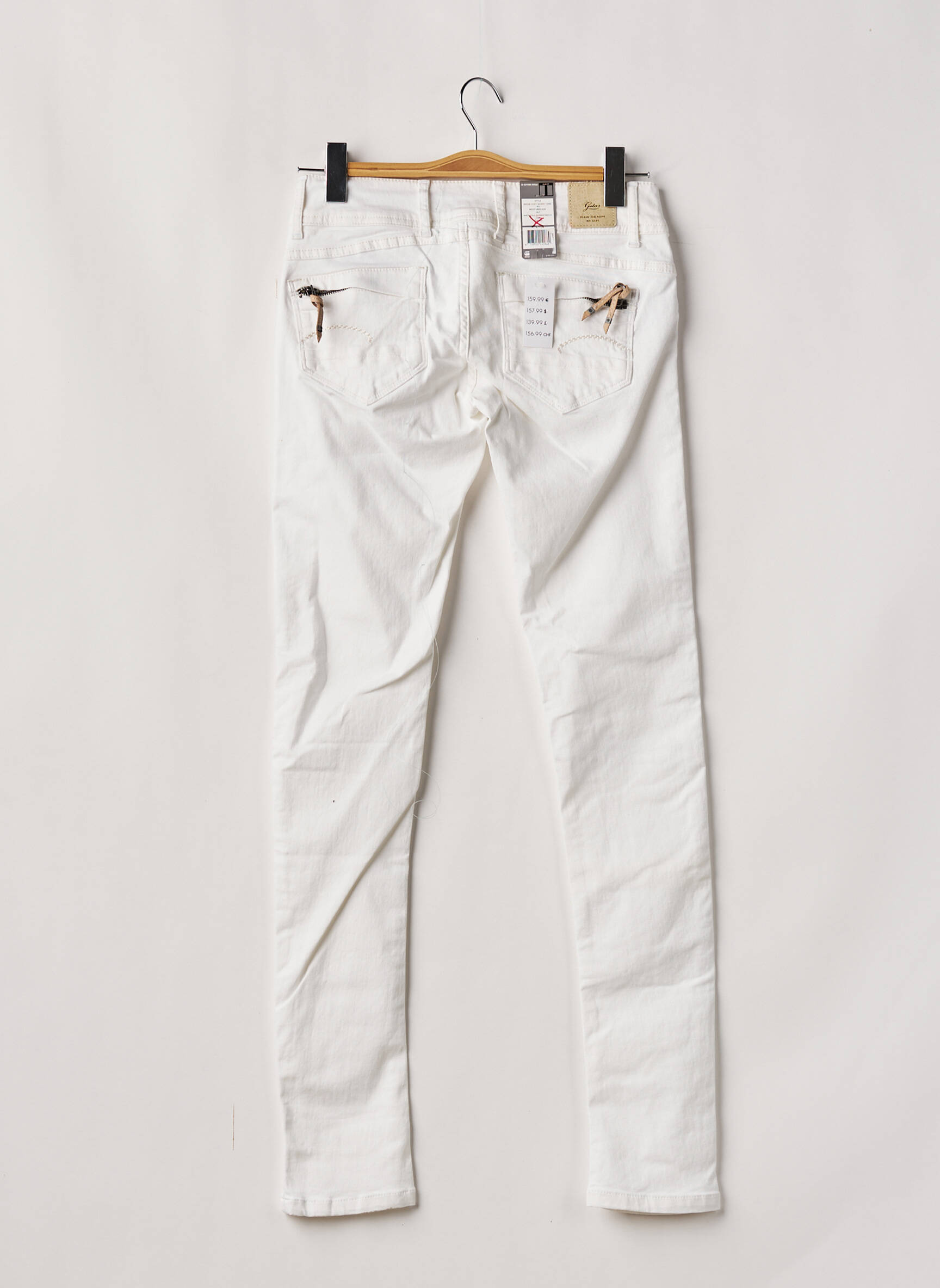 G Star Jeans Coupe Slim Femme couleur blanc