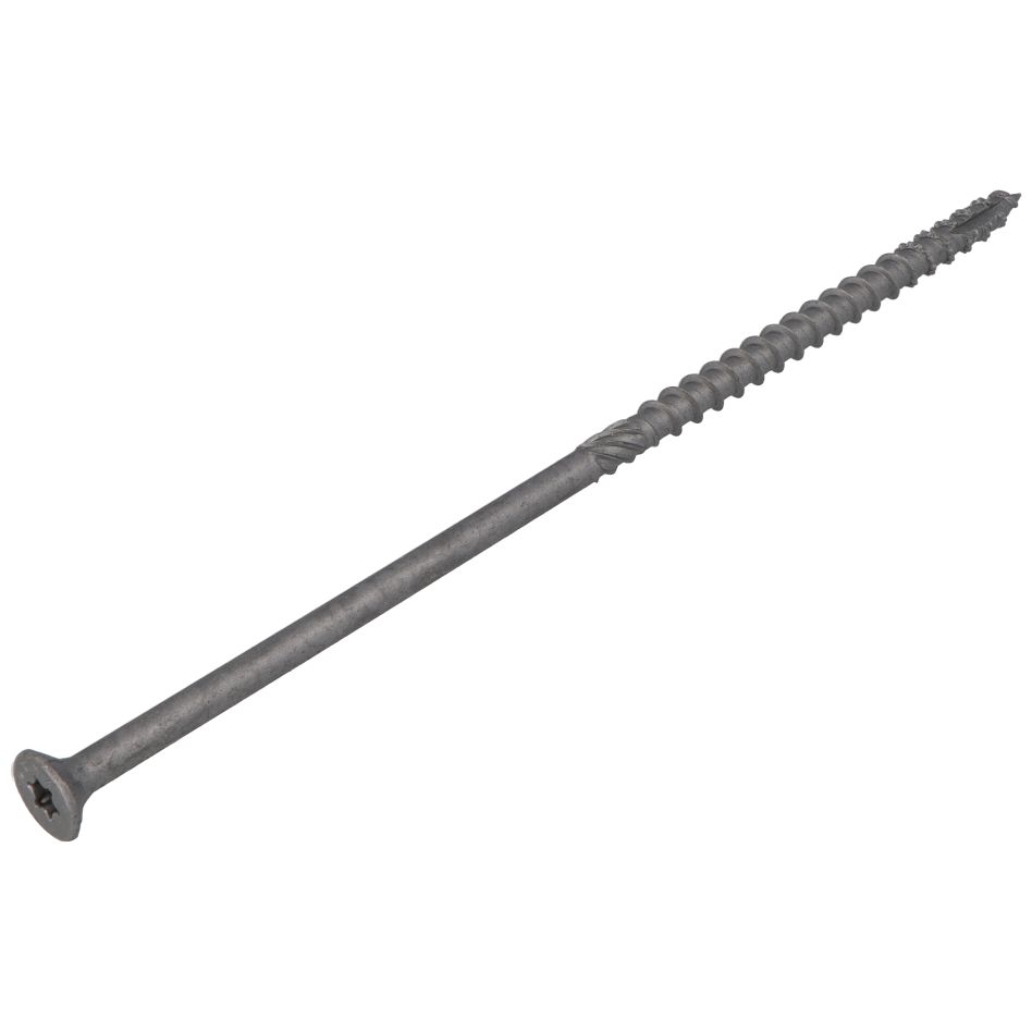 Dynaplus 0281.08.51201 Vis de construction revêtement AR PK + pointe de coupe TX-30 6,0 x 160/80 mm - 100 pièces
