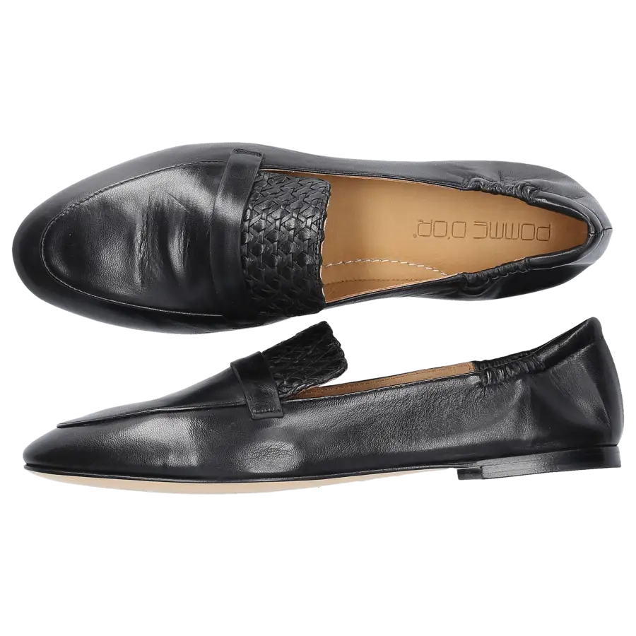 Pomme D`OR - Ballerinas 0163 Kalbsleder - schwarz