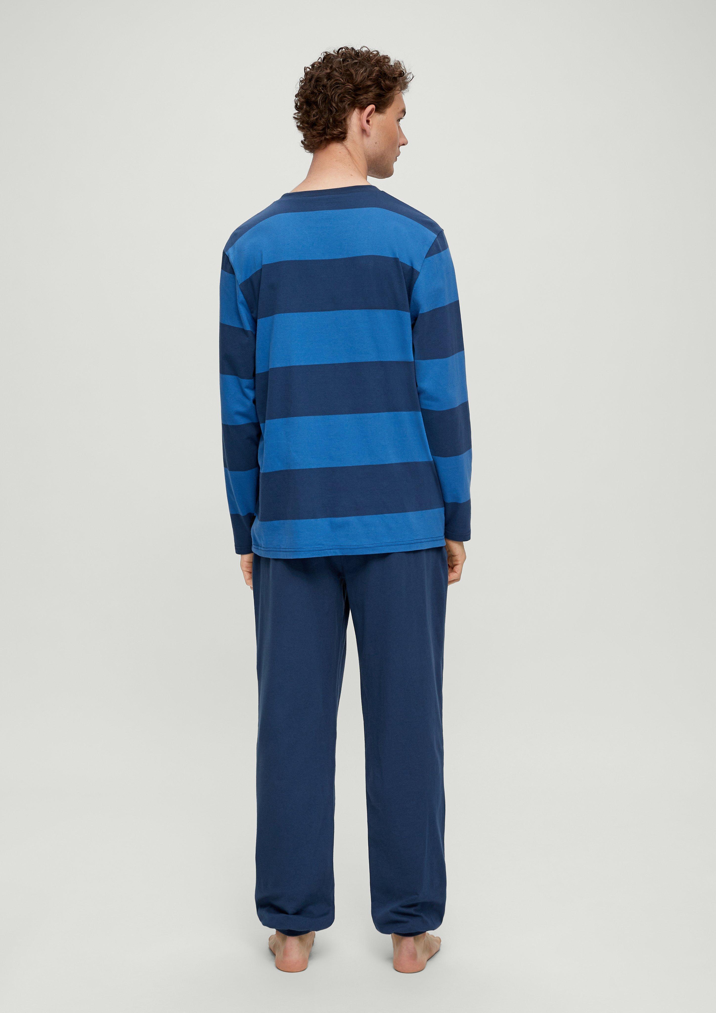 Langer Pyjama aus Baumwolle  6008396-55G1