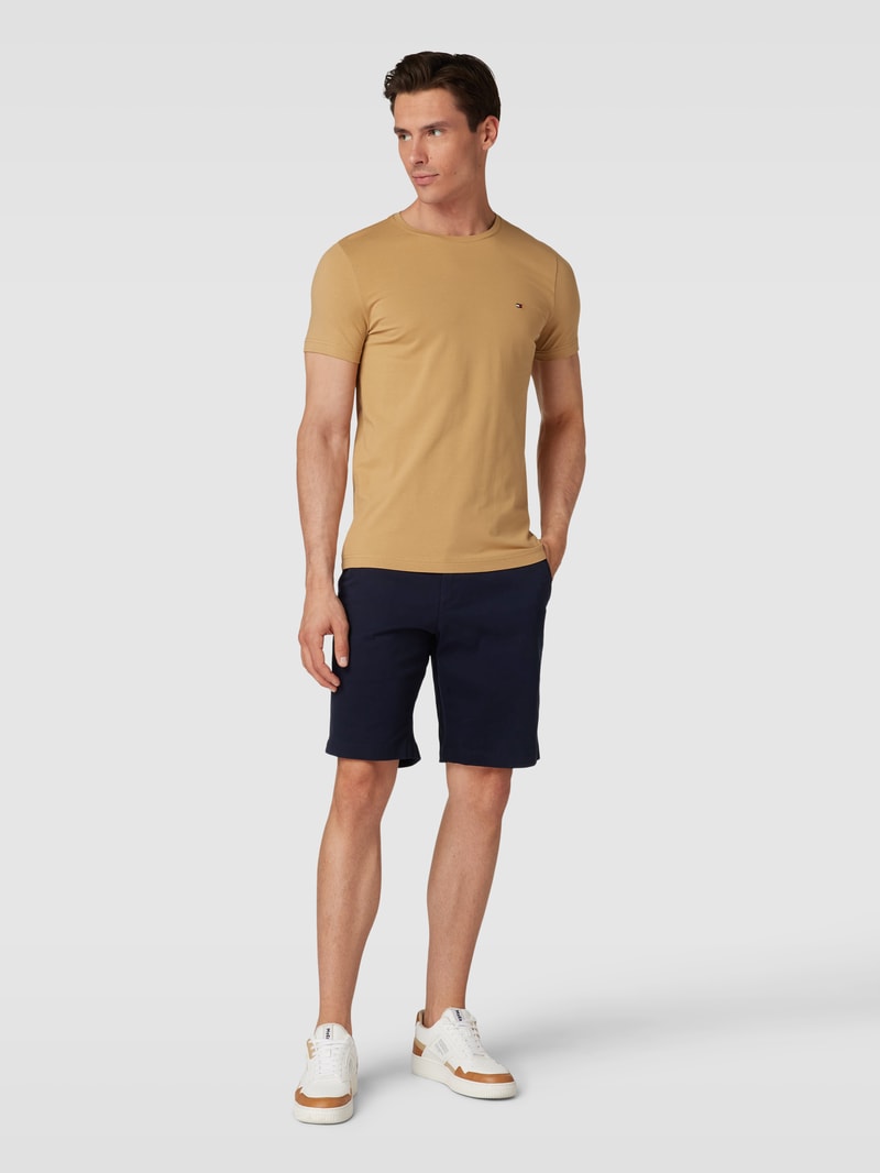 Chino-Shorts mit seitlichen Eingrifftaschen Modell 'HARLEM' in marineblau