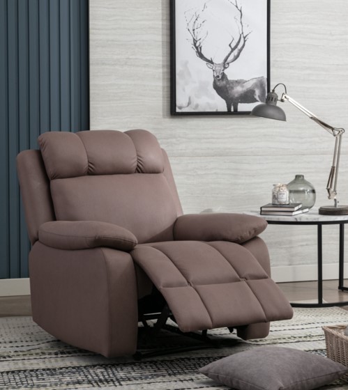 Happy Home Happy Home Relaxliege Relaxsessel verstellbare Rückenlehnen Braun
