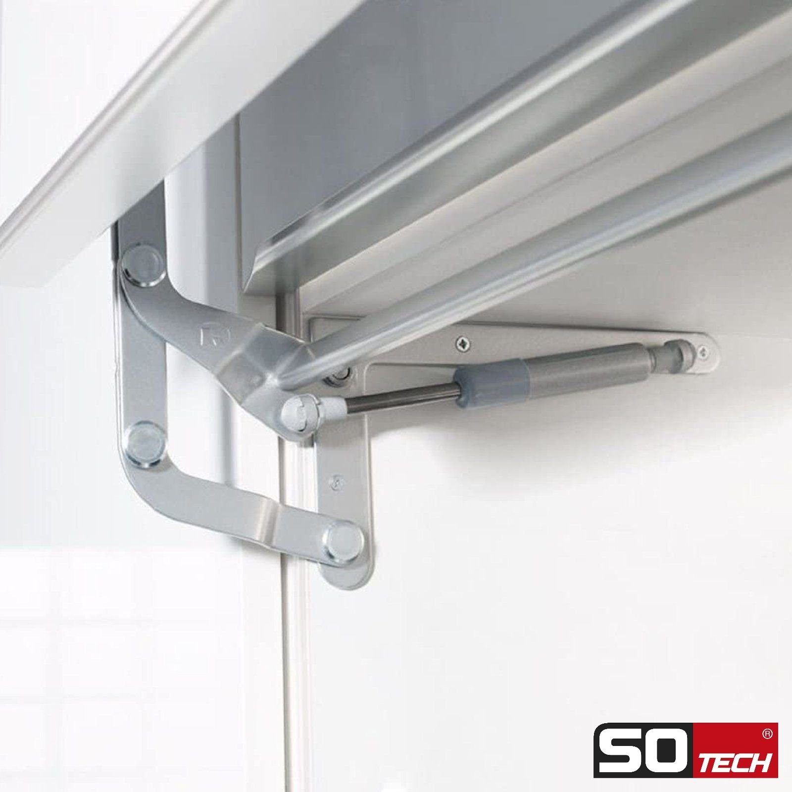 SO-TECH® Möbelbeschlag Original Kesseböhmer Gasdruckfeder, (verstärkte Ausführung) 250N (265N) für HSB Hochschwenkbeschlag