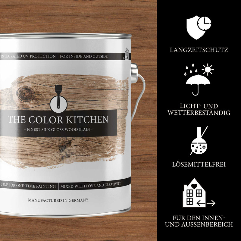 AS Creation A.S. Création - The Color Kitchen Holzlasur Nussbaum 2,5L