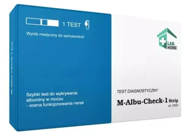 LabHome M-Albu-Check-1 traka, brzi test za detekciju albumina u urinu