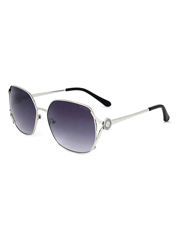 Guess Damen-Sonnenbrille in Dunkelblau/ Silber günstig kaufen 61