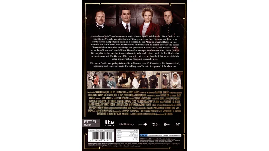 Murdoch Mysteries - Staffel 4  [4 DVDs]