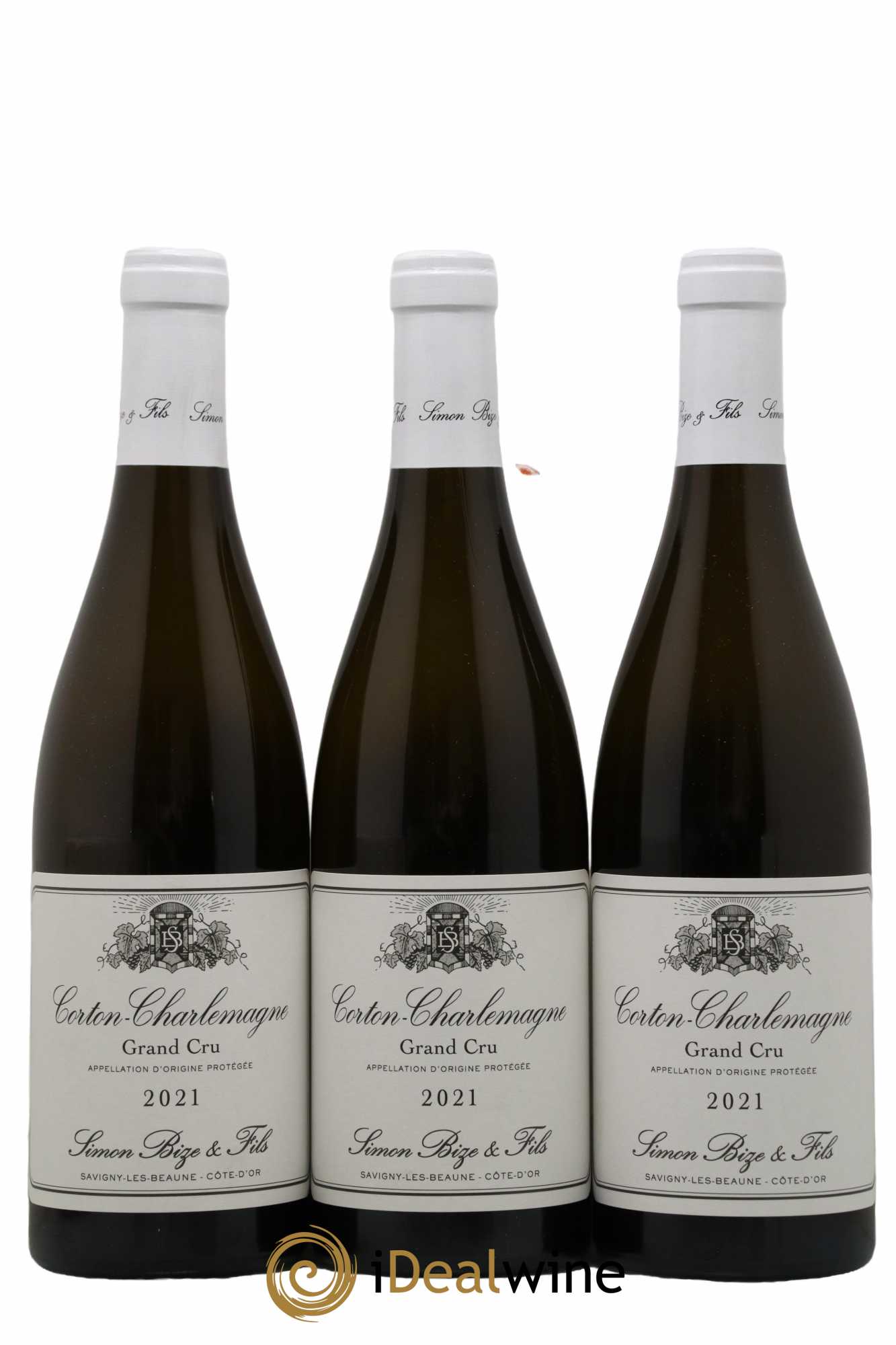 Corton-Charlemagne Grand Cru Simon Bize & Fils  2021 - Lot de 3 Bouteilles