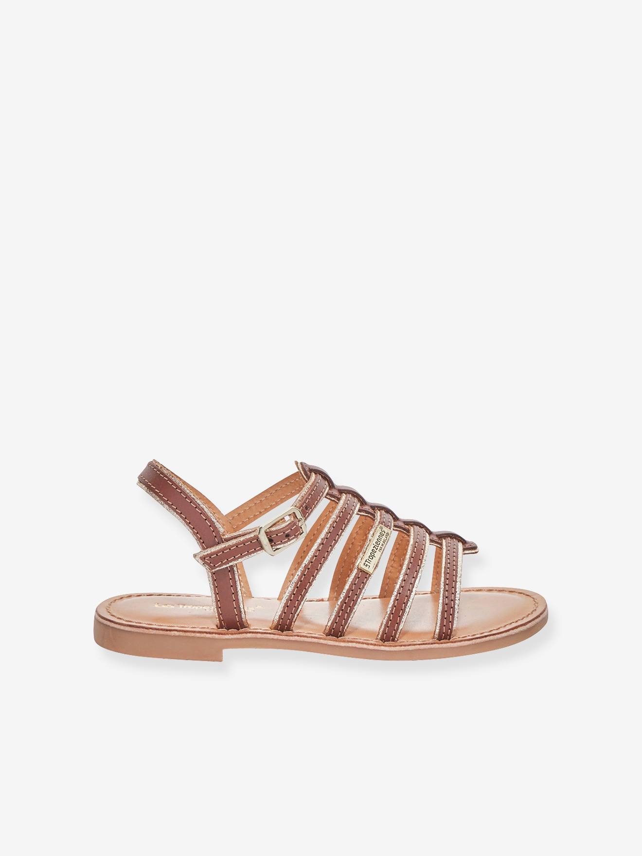 Sandales cuir enfant Monzar LES TROPEZIENNES® PAR M. BELARBI beige